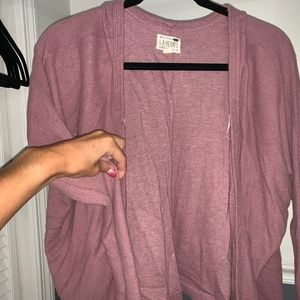 mauve pink cardigan
